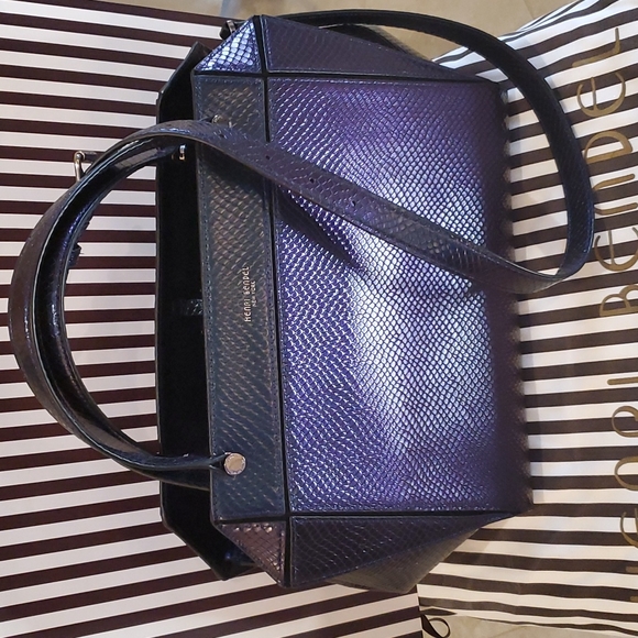 HENRI BENDELπHPπ Bijoux Satchel Metallic Snake Pattern! RARE! πππππππ - Picture 16 of 16